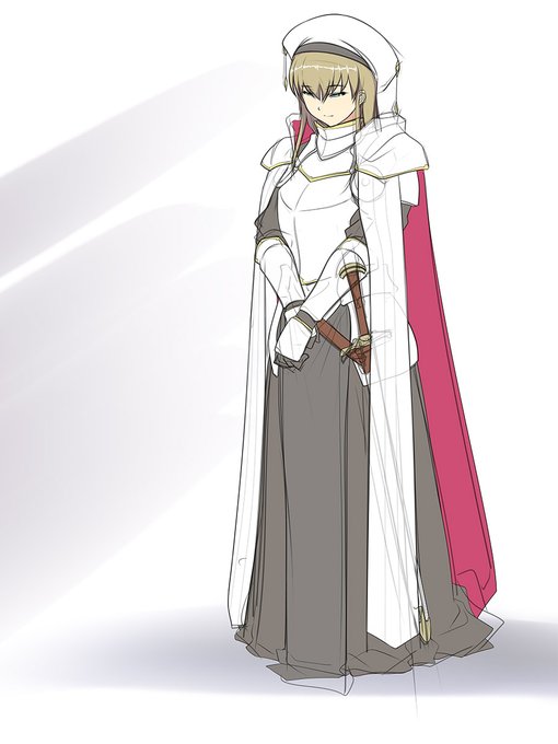 かわらずコメントいただけて、ありがたいかぎりでございます><
きょうは聖職者設定画です
塗ったらまた投稿します～ 