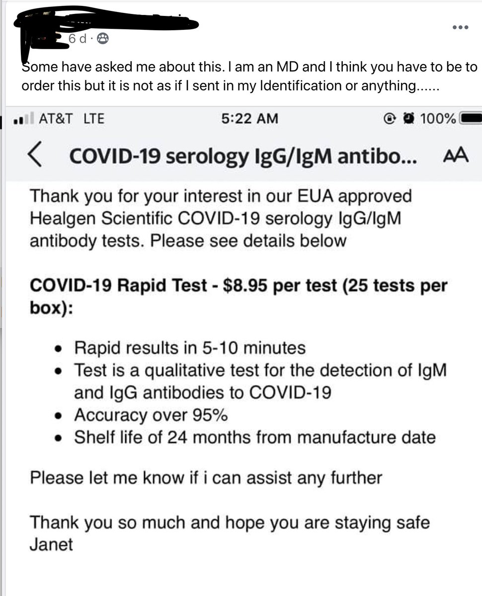 Look at this  @US_FDA - Pathologist enrolled in  @moderna_tx vax trial posted on Facebook that she got tested during trial, advised others where to get tested & offered to give other trial volunteers antibody test from her private lab! Double-blind protection obliterated. /22