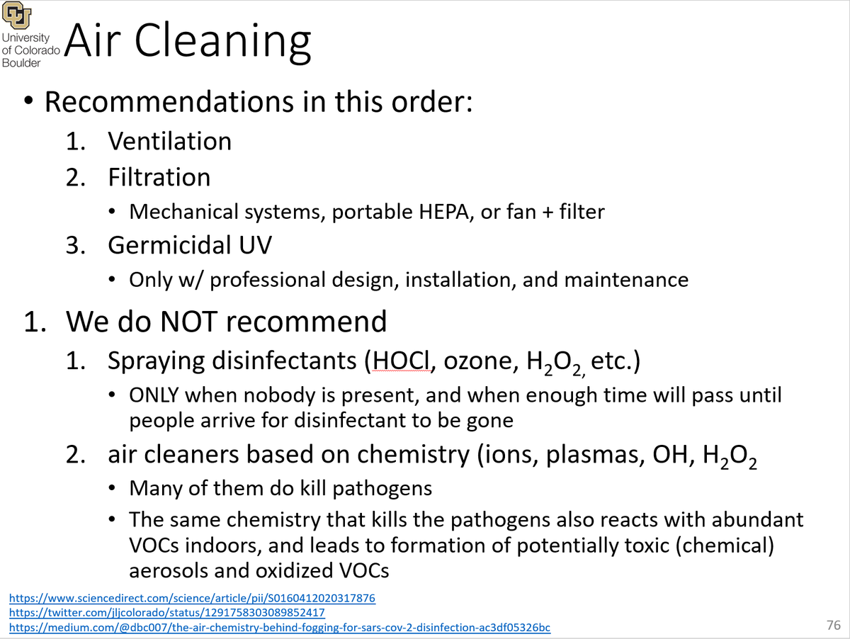 1/ AIR CLEANERS: recommendations from the scientists of what to use and what to avoid