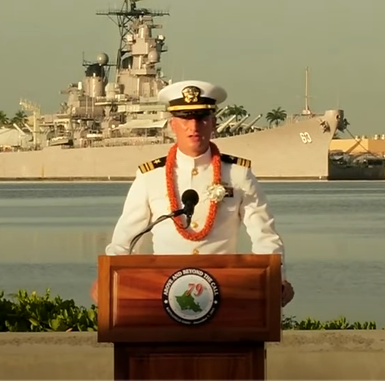 1999 CHS Graduate, Lt. Commander Mike Genta, served as Master of Ceremonies for 79th National Pearl Harbor Remembrance Day Commemoration. edl.io/n1353111