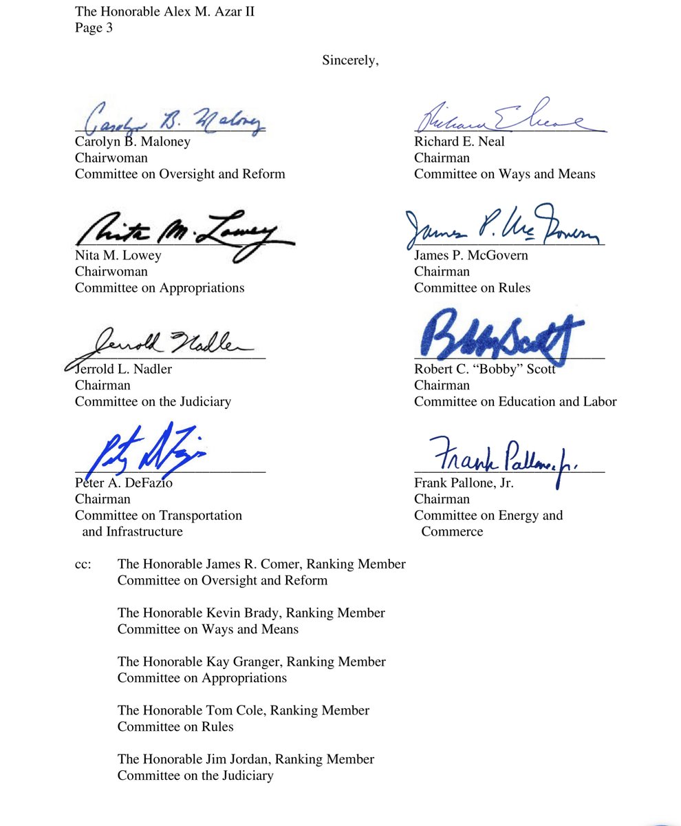 3rd  @SecAzar your willingness to ingratiate yourself with the new admin - it’s uncomfortably adorable You were informed on 11/10/20 in this preservation letter.you better hire a competent attorney (Rudy & Sidney & Joe are disqualified)GA Summer Camp? https://twitter.com/File411/status/1326220159590297602?s=20