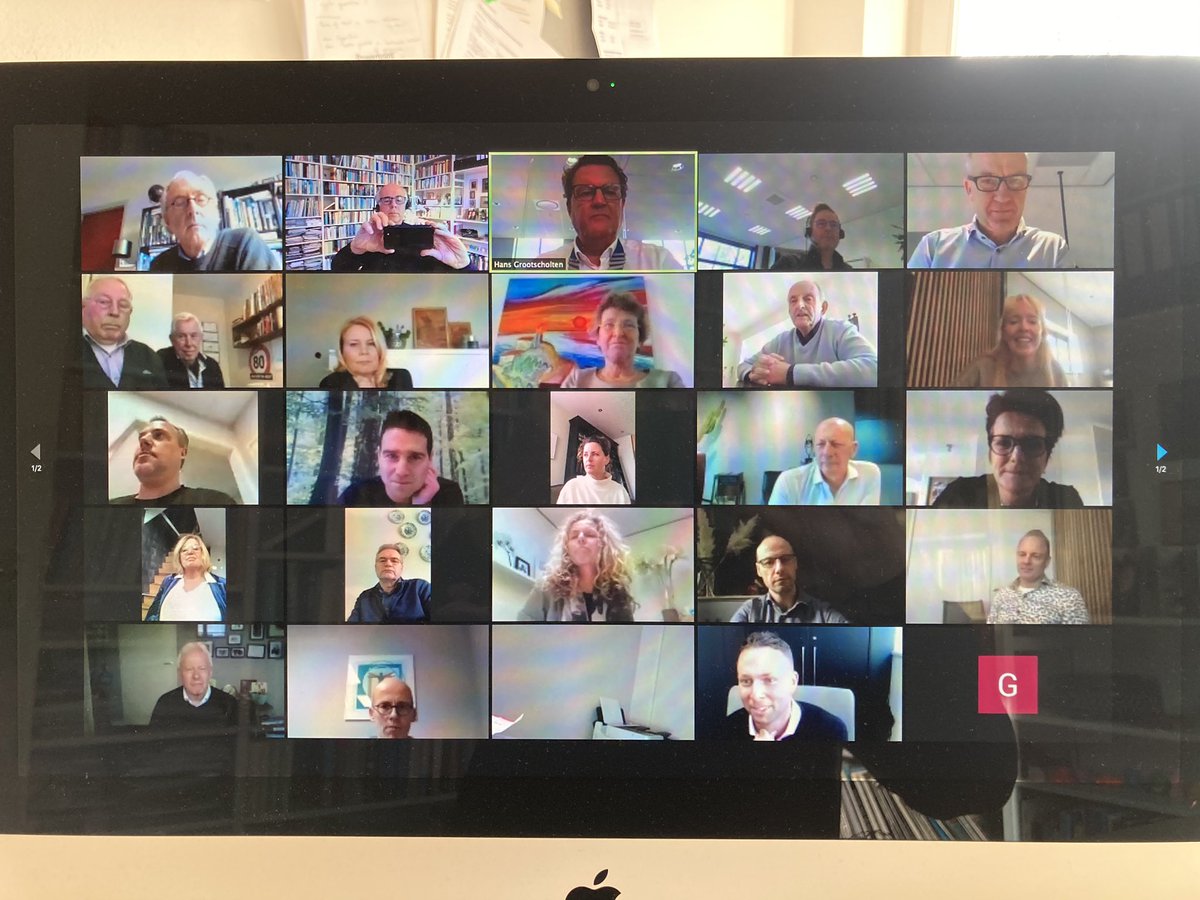 Wow! Vandaag verwelkomen we maar liefst drie nieuwe leden: Renske van Kooij, Joyce van der Zande en Richard van de Merwe werden vandaag in een unieke virtuele bijeenkomst lid van de club! <a href="/RenskevanKooij/">Renske van Kooij</a> @JoycevdZande <a href="/ravandemerwe/">Richard van de Merwe</a>