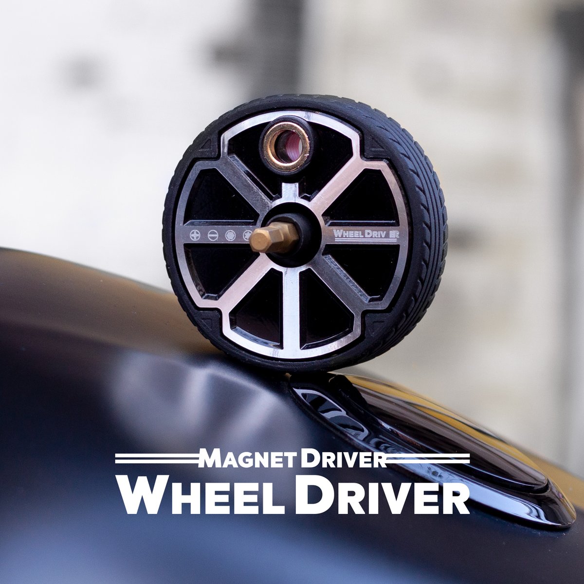 WHEEL DRIVER: WORLD´S FIRST LUXURY PALM RATCHET EDC.
Magnet Driver™ - Wheel Driver: A ratchet tool in your pocket! 🤚

👉 Available on #Kickstarter. 
🔗 kck.st/3mFyW8B