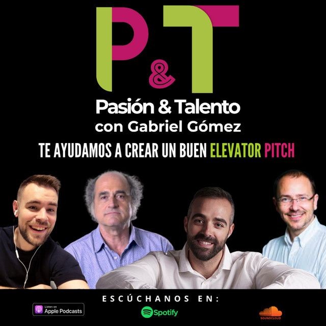 Te ayudamos a crear tu #ElevatorPitch en <a href="/PasionYTalento/">Pasión y talento</a> <a href="/juanrpanos/">Juan R. de los Paños</a> <a href="/cristobalfdez/">Cristóbal Fernández Muñoz</a> <a href="/gabriel3gg/">Gabriel Gómez</a> y servidor... Comparte si te gusta 😉

Spotify:
bit.ly/3fpzASW
Apple Podcast:
bit.ly/2DeHRw7