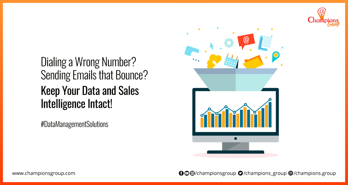 Don’t let Inaccurate Data break your Revenue Dreams. Know more bit.ly/33A5CqW #DataMarketing #DataManagementSolutions #ChampionsGroup