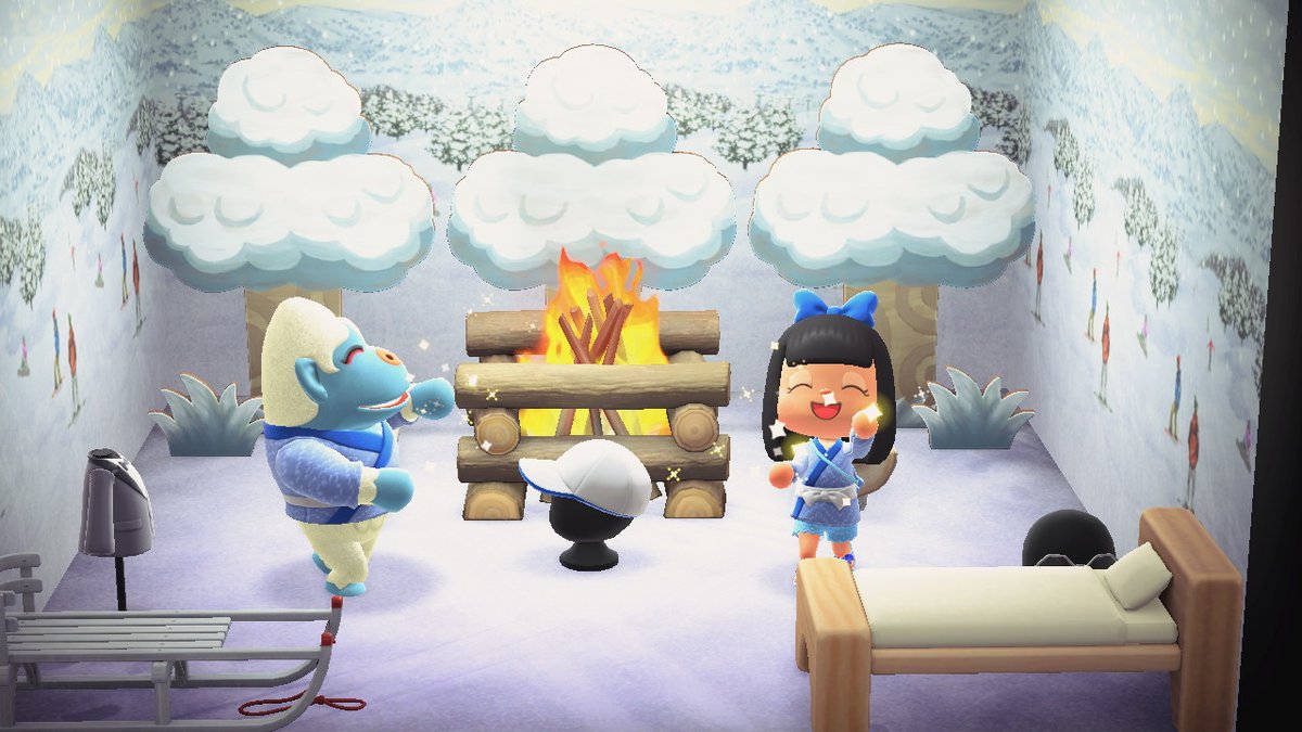 boobitsky's tweet photo. Got matching sea hanten tops with Hans &amp; Whitney :)
#acnhhans #acnhwhitney #acnhvillagers #AnimalCrossing #ACNH #NintendoSwitch https://t.co/F0zc6aAqxY