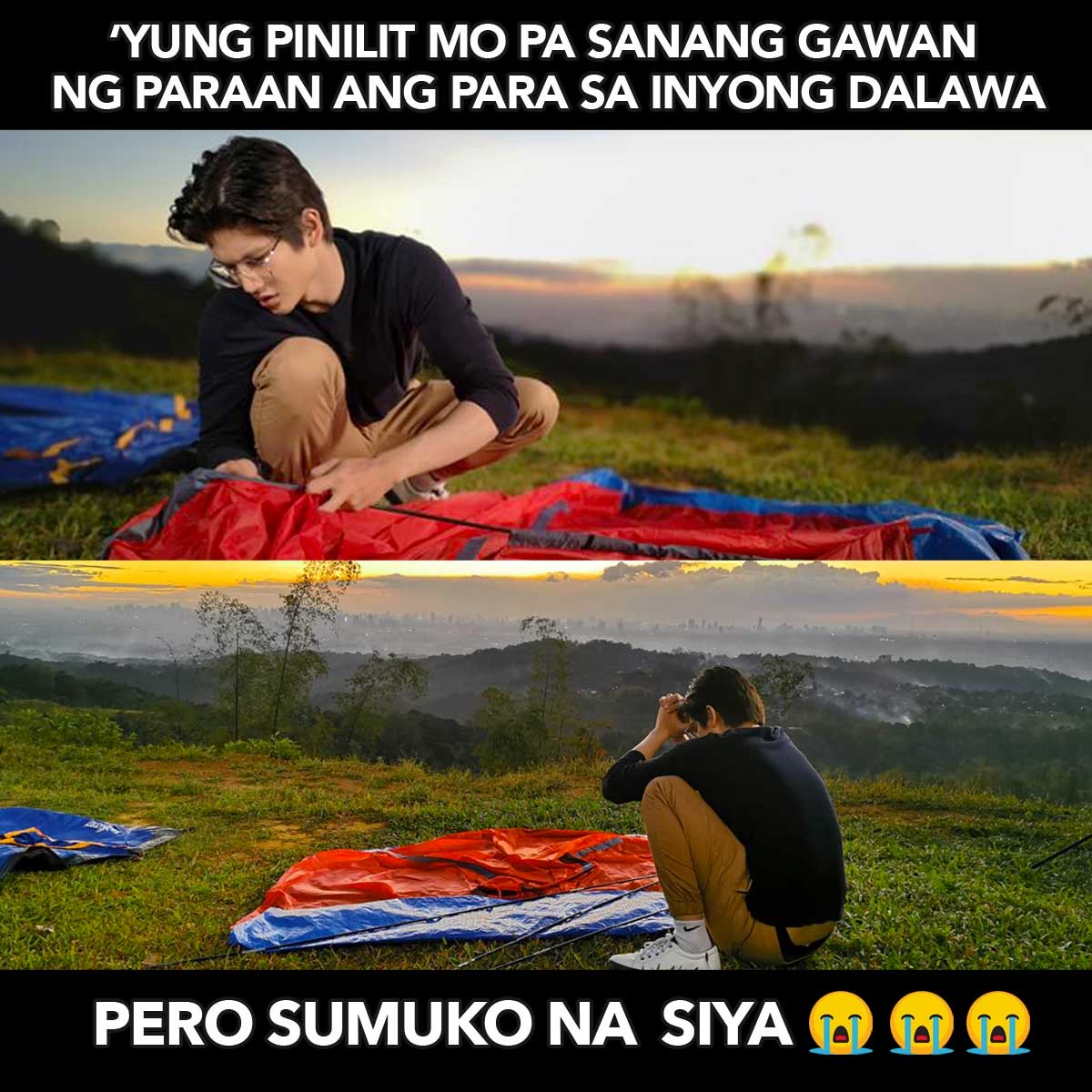 TasteBuddiesGTV's tweet image. Ito 'yung pinilit ni Taste Buddies Gil na i-set up ang tent pero nasawi haha! Ok lang yan, I'm sure marami ang gustong tumulong sa 'yo! 'Di ba mga besh?

Tutukan yan this Saturday sa #TasteBuddies 8:45pm!