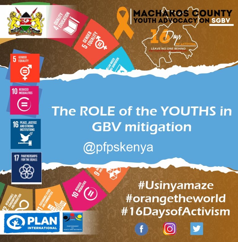 Education and knowledge sharing is key to ending GBV this can be done through the access to and dissemination of information on negative harmful practices of GBV to keep people informed @jacky_nzisa  @artspace254 #OrangeTheWorld #16DaysofActivism2020 @hannipher @angelkyalo1