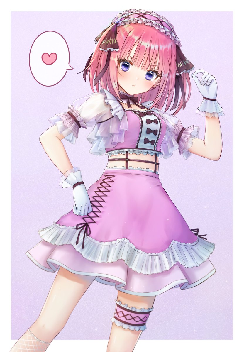 中野二乃ちゃん 五等分の花嫁 ハートさんのイラスト 中野二乃ちゃん 五等分の花嫁 ハートさんのイラスト