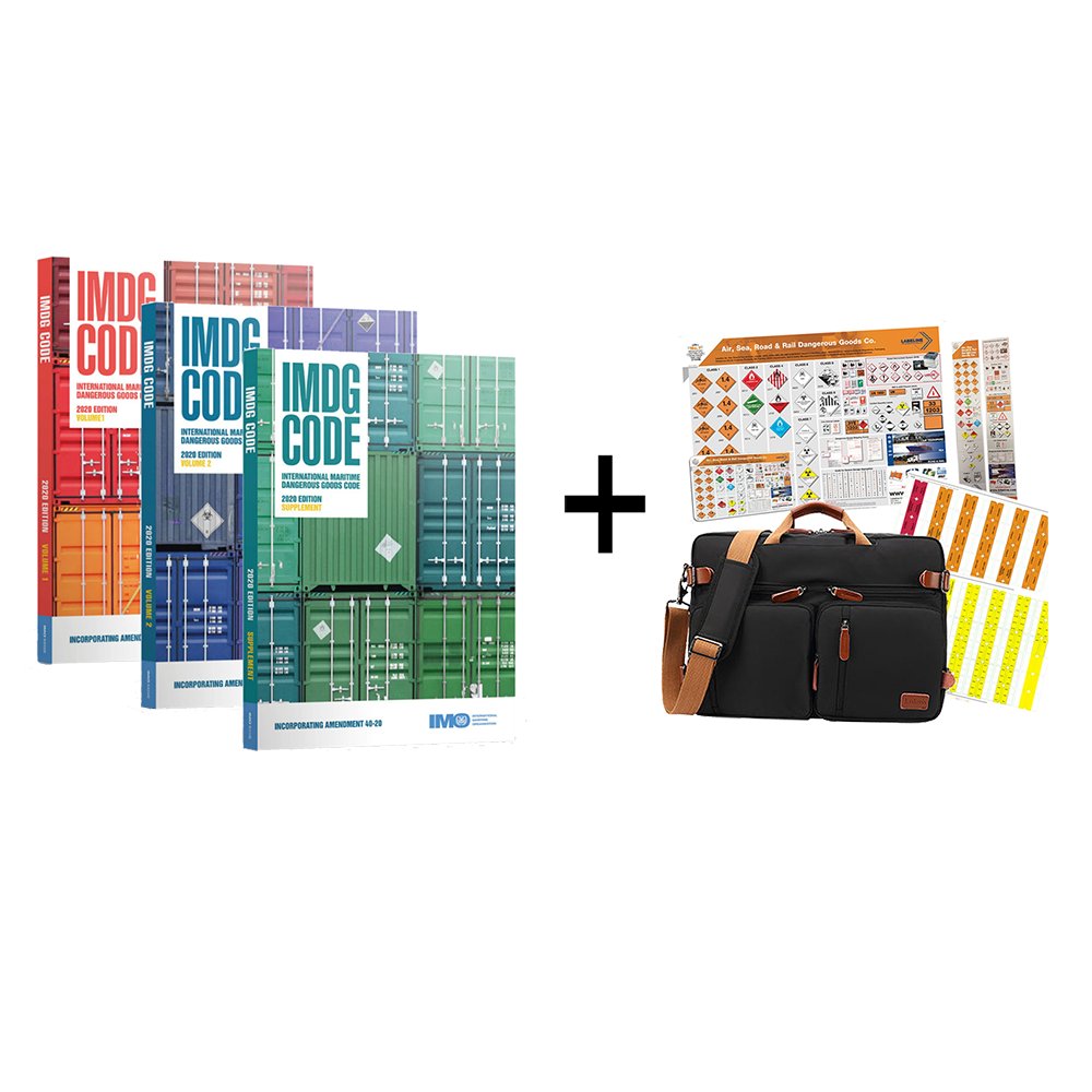 We have a pre order offer for the IMDG and Supplement combo.  In addition, and free of charge, we are adding the Luxury Cabin / Laptop Bag + Poster / Tabs / Bookmarks / Mouse Mat for £230.

#IMDG #IMDG_2021_Dangerous_Goods_Regulations #IMDG_2021 #IMDG_2021_DGR