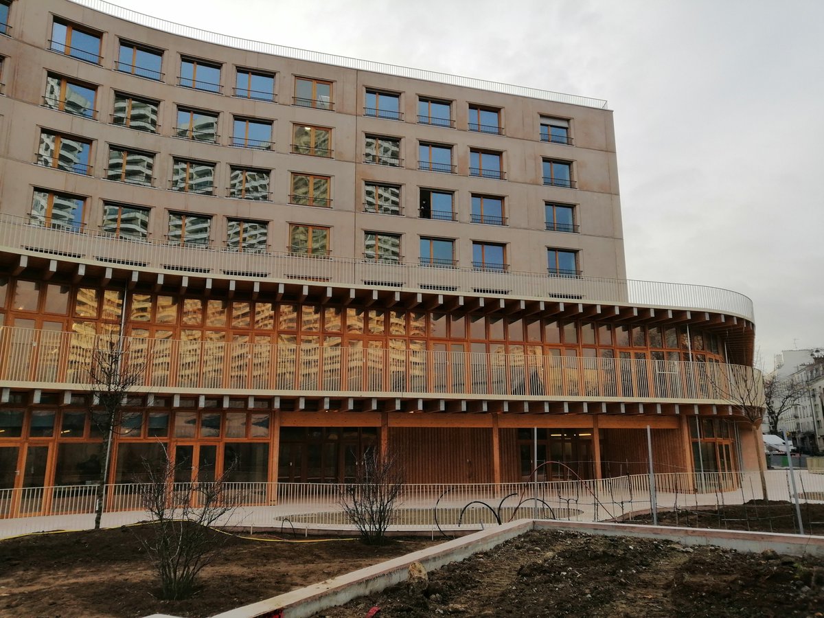 batiserf's tweet image. Livraison en cours des logements et crèches rue évangile à #Paris18e avec #ArmandNouvet Architectes