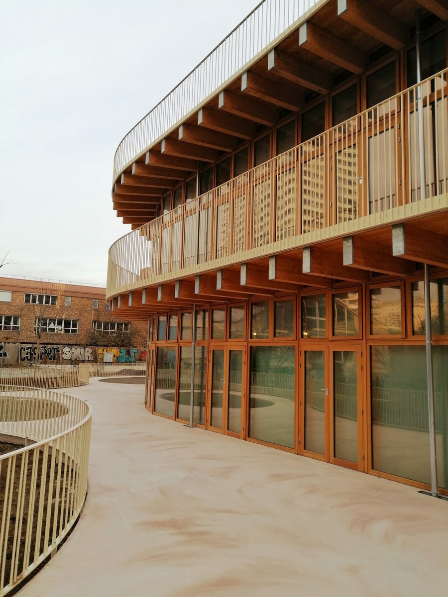 batiserf's tweet image. Livraison en cours des logements et crèches rue évangile à #Paris18e avec #ArmandNouvet Architectes