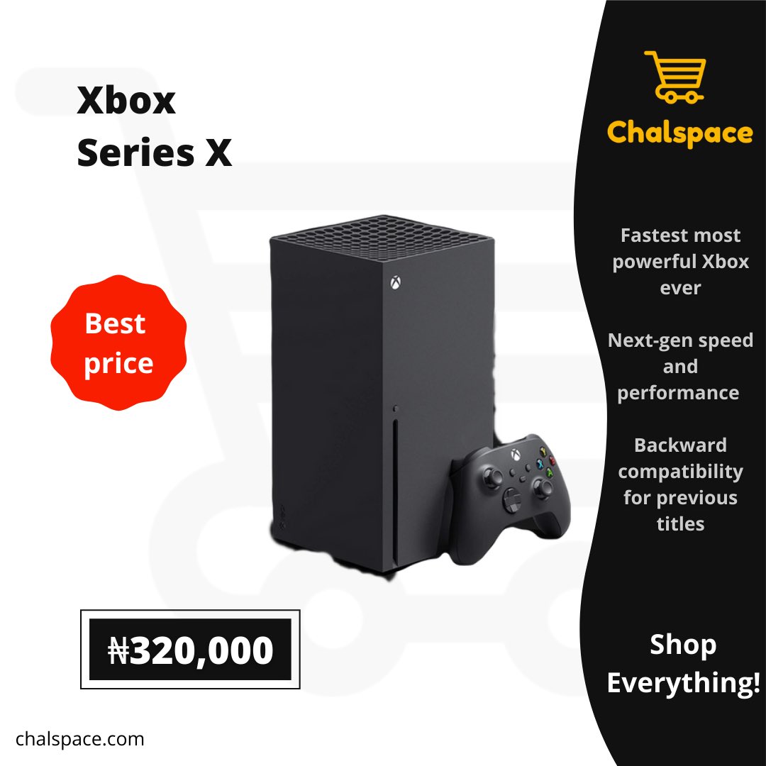 chalspace's tweet image. The Xbox Series X is here. 

Get the world’s most powerful console now on Chalspace. 

Free shipping when you shop here:

chalspace.com/product/xbox-s…