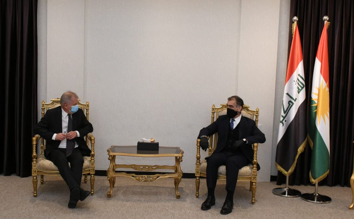 SafeenDizayee's tweet photo. Received Amb. @LRonnas of @SwedeninIQ — We talked about the current political &amp; security situation in Iraq &amp; broader region, enhancing bilateral ties in key areas of cooperation in economy, humanitarian &amp; investment — Emphasized on the importance of implementing Sinjar agreement. https://t.co/f2bMmmr9OO