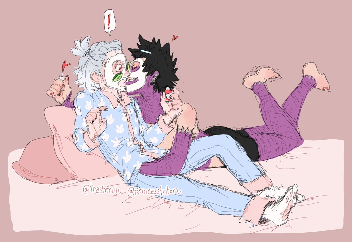 /// shigadabi Ko-fi request for @spookycryptid ! We all love a good slumber party ✨ Thank you for the support. 💞