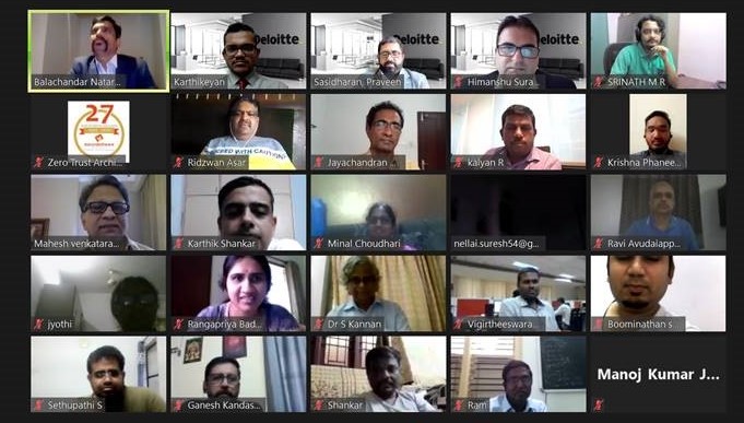 DeloitteIndia's tweet photo. As Praveen Sasidharan, Partner, Deloitte India, wraps #RiskAdvisory’s day-long masterclass on #ZeroTrustSecurity, we would like to thank the participants for their enthusiasm, and @ISACAChennai for having us at #asiacacs2020.
#NowtoNext #trust2zerotrust #asiacacs2020virtual https://t.co/UOWDYem3Nc