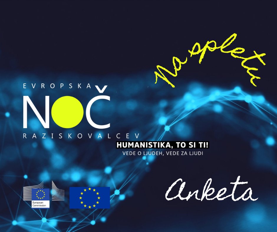 humanistika's tweet photo. Vljudno prosimo, če si lahko vzamete 3 minute časa in izpolnite anonimno anketo o znanosti in raziskovanju. Za sodelovanje se vam najlepše zahvaljujemo! https://t.co/LwWacW12iv https://t.co/vW0Kc25sWA