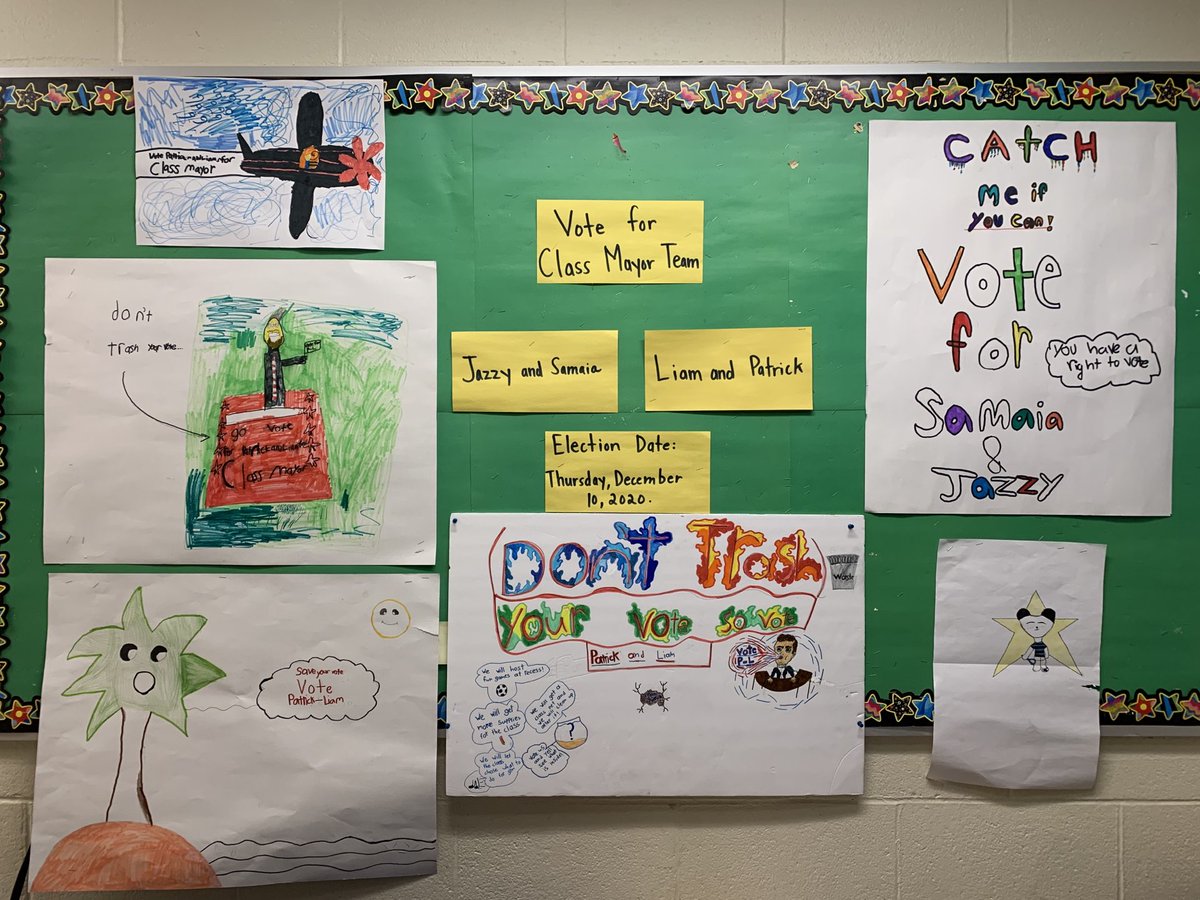 mullally_5's tweet photo. Exciting day in our class...today is Election Day for our class mayor team. Great campaigns, candidates! https://t.co/GUeTMoC0sl