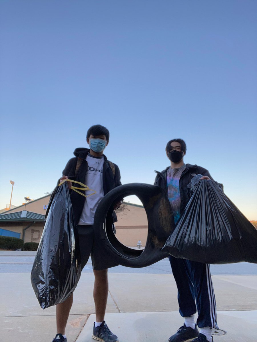 Proud of @eddie_park17 and @aaron_yooy for taking pride in their school. They walked around and picked up trash for over an hour. Great job guys. #actionoverwords #iaadm