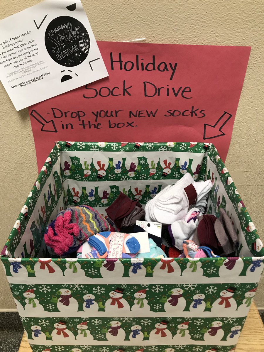 Ms Awender (@msawender) on Twitter photo Our Holiday Sock Drive box is almost full after just one day! ♥️ Great job, Griffins! Continue to bring in those socks - we’ll make room! 🧦 #caring <a href="/GlenwoodGriffin/">Glenwood Griffins</a> Our Holiday Sock Drive box is almost full after just one day! ♥️ Great job, Griffins! Continue to bring in those socks - we’ll make room! 🧦 #caring <a href="/GlenwoodGriffin/">Glenwood Griffins</a>