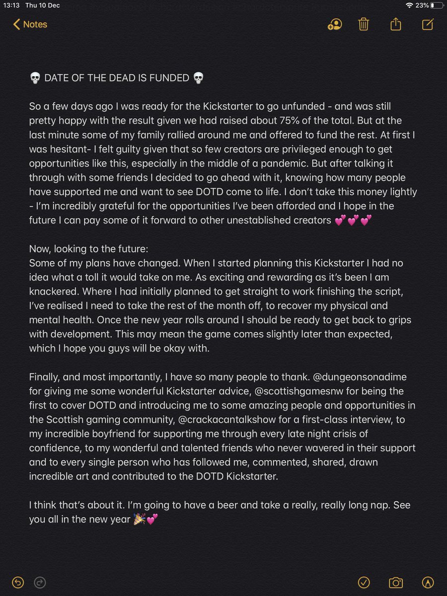 dateofthedead's tweet image. 💀💕TLDR: Big, big love to everyone who’s supported DOTD. Looking forward to what next year will bring for your favourite undead dating sim 💕💀