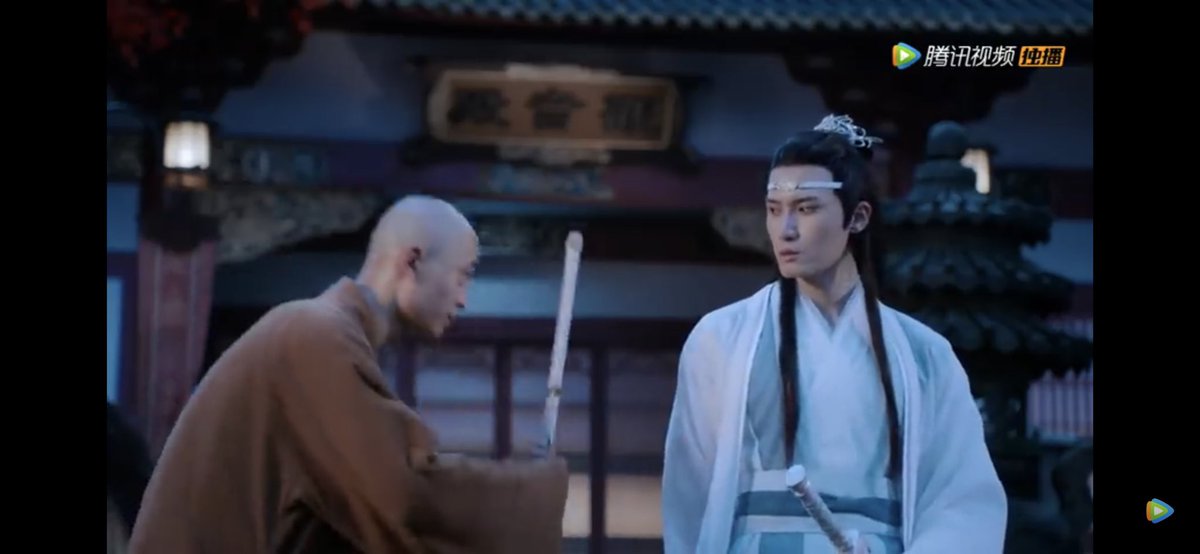 when wwx and lwj come across the scene, xichen walks freely in the courtyard — that incredible span when lwj believes his brother is fully complicit, right? but he isn’t. he’s so goddamn UNHAPPY about the situation, including the bodyguards he’s been assigned because