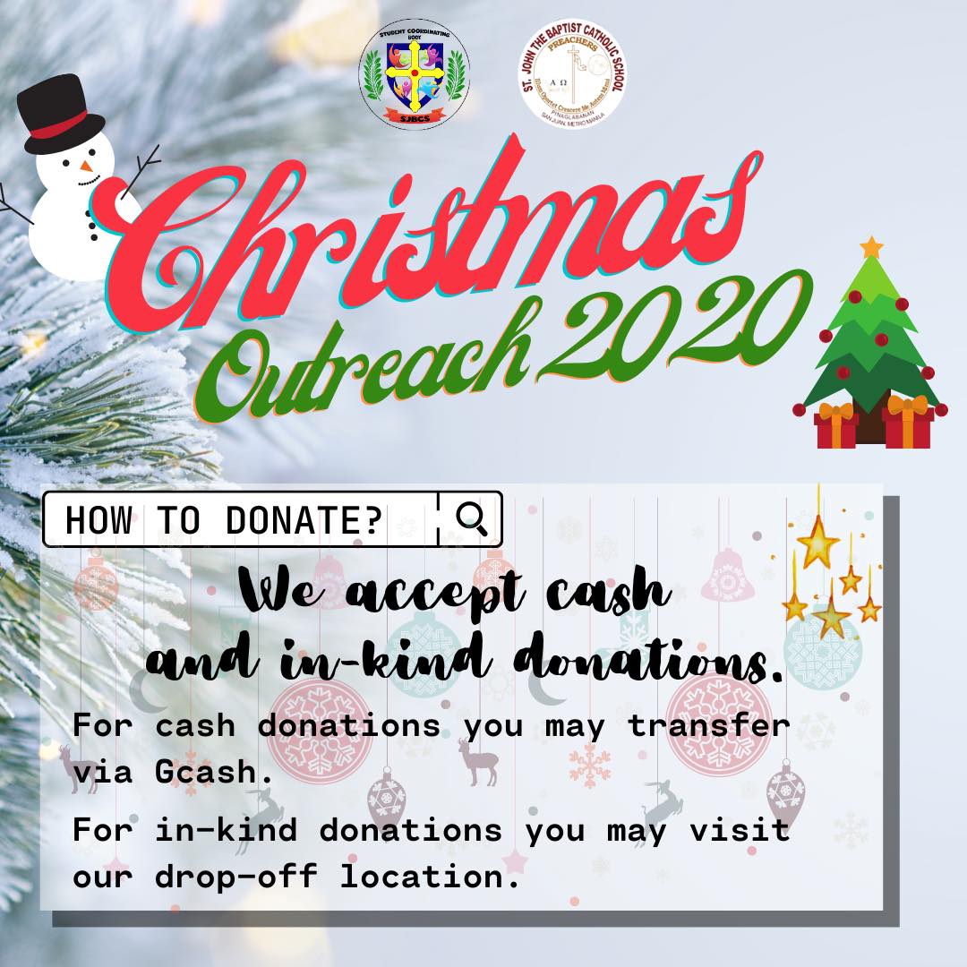 offclscbofsjbcs's tweet photo. Christmas Outreach 2020 ❤️
Donations will be used for those affected by typhoon Ulysses in San Mateo, Rizal.

Donations will be accepted until December 18 2020 and will be delivered to the Diocesan Shrine of our Lady of Aranzazu Parish

#SJBCS #PREACHERS #RCAMES #OUTREACH https://t.co/2paLEPku2e