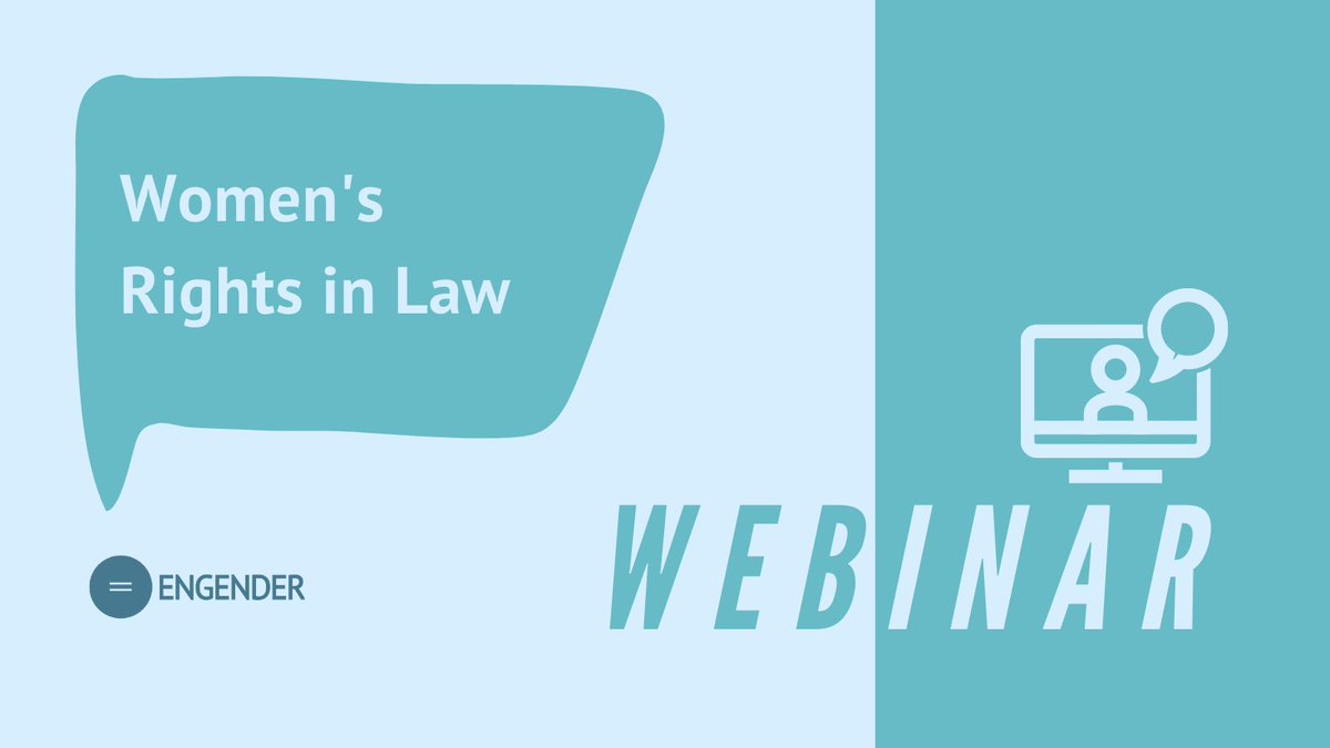 EngenderScot's tweet image. Today is #HumanRightsDay &amp;amp; booking is now open for our January webinars on how new human rights law for 🏴󠁧󠁢󠁳󠁣󠁴󠁿 could benefit women. Join us to hear about our work on incorporating #CEDAW into Scots Law &amp;amp; more - sign up for a lunchtime or evening webinar here:
engender.org.uk/content/events/