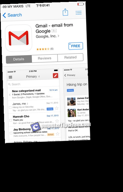 gmail app for android free download / Twitter