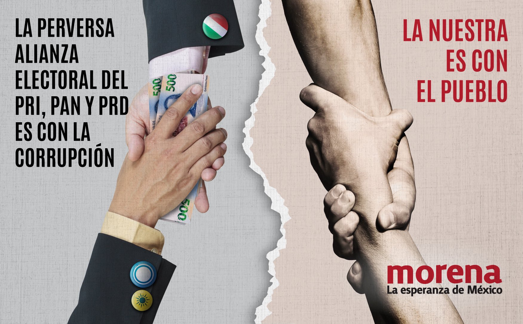 Mario Delgado on X: "Hay dos proyectos políticos a elegir el próximo 2021: el de volver a la corrupción de siempre, o el de seguir gobernando para el pueblo. #ExtirpemosAlPRIAN https://t.co/VmcRDgZNpQ" /