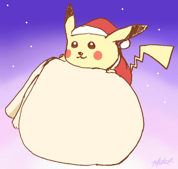 サンタピカチュウのtwitterイラスト検索結果