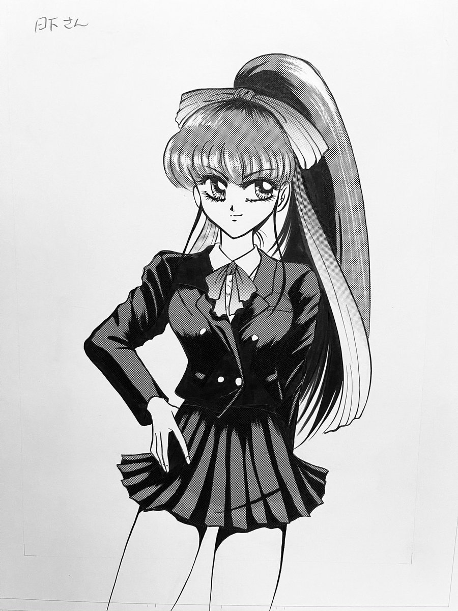 御祇島千明 おぎしまちあき Chiaki Ogishima Sur Twitter アスコミの表紙用かな 良く覚えていないけど珍しくカラーの三四郎とマオ モノクロは茉莉花のデザイン案かな 本編では制服がチェックになったのは鈴木さんの希望だったかもです 真 女神転生 東京