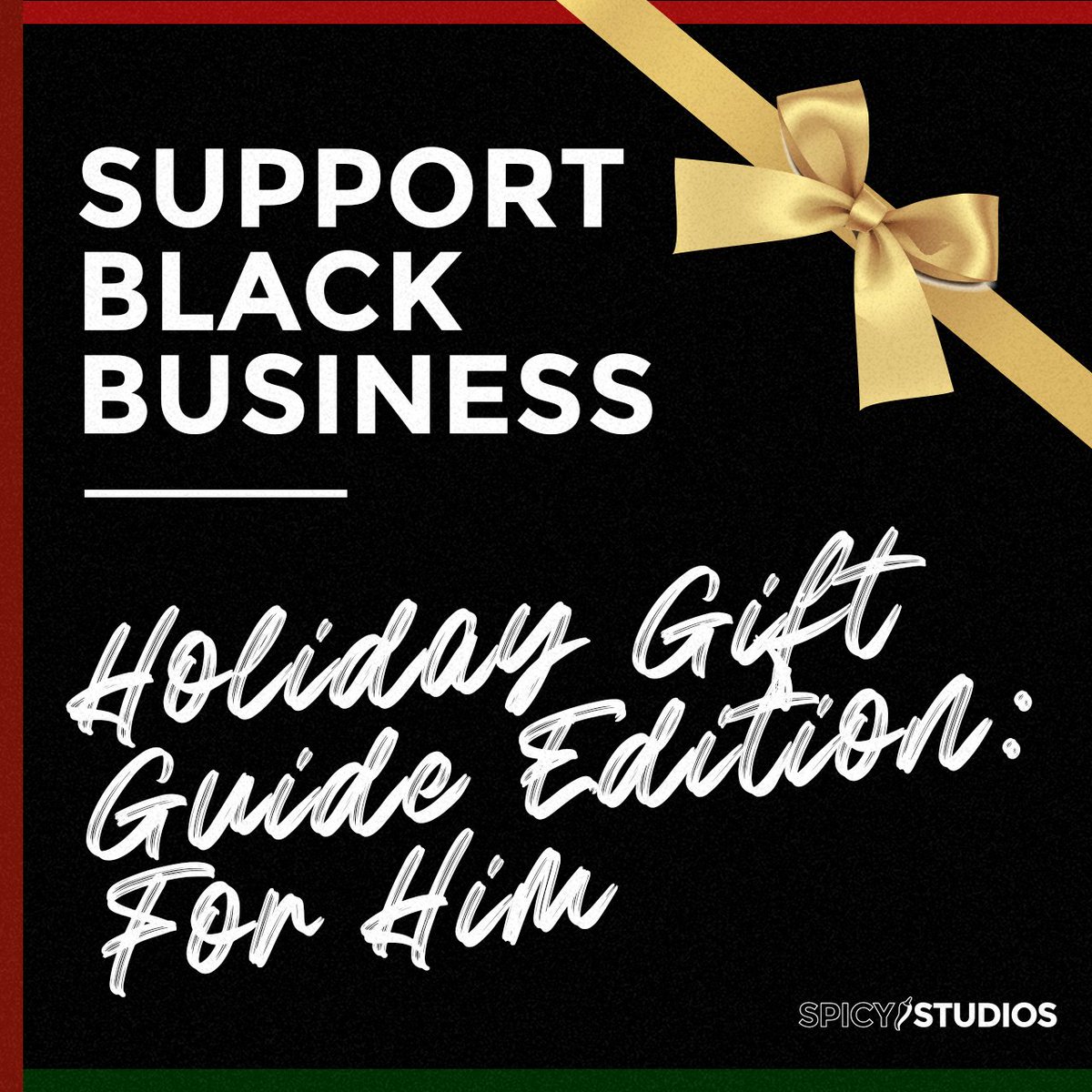 TheSpicyStudios's tweet photo. 🗣 𝐁𝐋𝐀𝐂𝐊 𝐁𝐔𝐒𝐈𝐍𝐄𝐒𝐒 𝐓𝐇𝐔𝐑𝐒𝐃𝐀𝐘 ‼️⁣⁣⁣⁣
⁣⁣⁣⁣
This week's Black-owned business spotlight: 𝘏𝘰𝘭𝘪𝘥𝘢𝘺 𝘎𝘪𝘧𝘵 𝘨𝘶𝘪𝘥𝘦 𝘧𝘰𝘳 𝘏𝘪𝘮 🖤⁣⁣⁣
⁣⁣
Not all of them want a PS5 😏 ⁣
⁣⁣⁣
#KeepItSpicy🌶 https://t.co/JJuAwsay0u