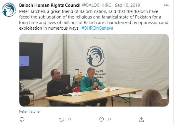 Another figure who was hosted by BHRC is Peter Tatchel, who also somehow takes deep interest in PTM and Missing persons.