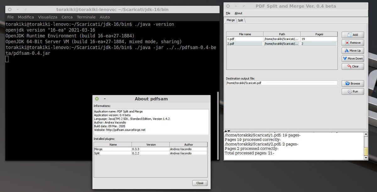PDFsamOSS's tweet image. Ahh... 2005.. I could eat a carbonara at midnight without regretting it 2 hours later, @destinyschild were still a thing and #PDFsam 0.4 beta was released, running on #Java 5, it still runs on #Java 16-ea (though,I wouldn&apos;t use it now 😆). #JavaRocks