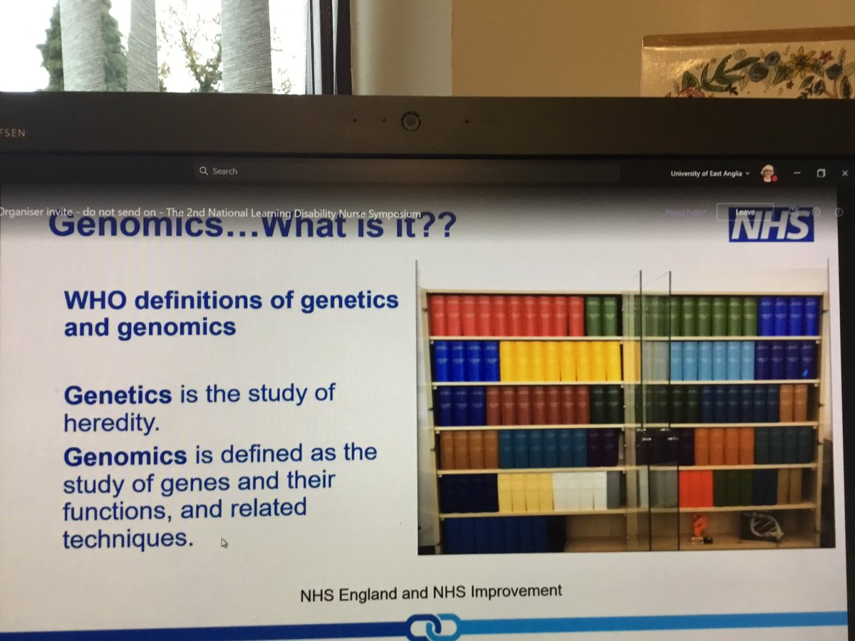 Loving the analogy of #genomics as a bookshelf at #ldsymp today