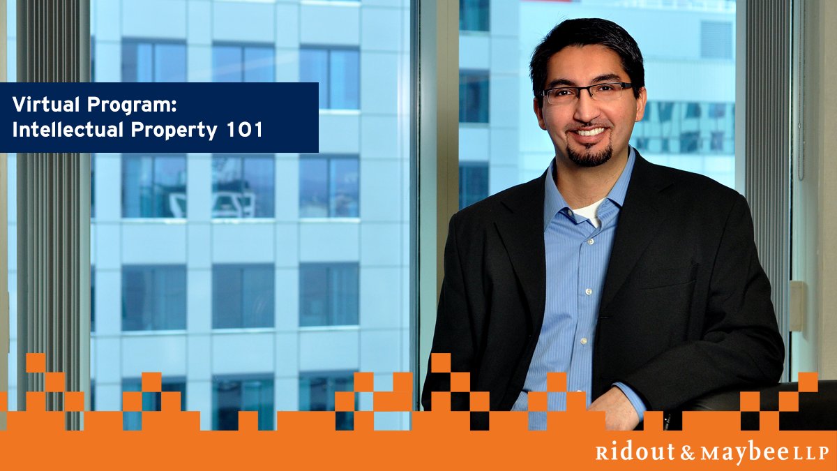 Ridout & Maybee LLP (@ridoutmaybee) on Twitter photo Join Partner Kazim Agha for this 90-minute virtual program hosted by <a href="/torontolibrary/">Toronto Public Library</a> on December 14! Get an overview of the different types of IP (trademarks, trade secrets, copyright, utility and design patents)! To register: ow.ly/LLpS50CHmJV Join Partner Kazim Agha for this 90-minute virtual program hosted by <a href="/torontolibrary/">Toronto Public Library</a> on December 14! Get an overview of the different types of IP (trademarks, trade secrets, copyright, utility and design patents)! To register: ow.ly/LLpS50CHmJV