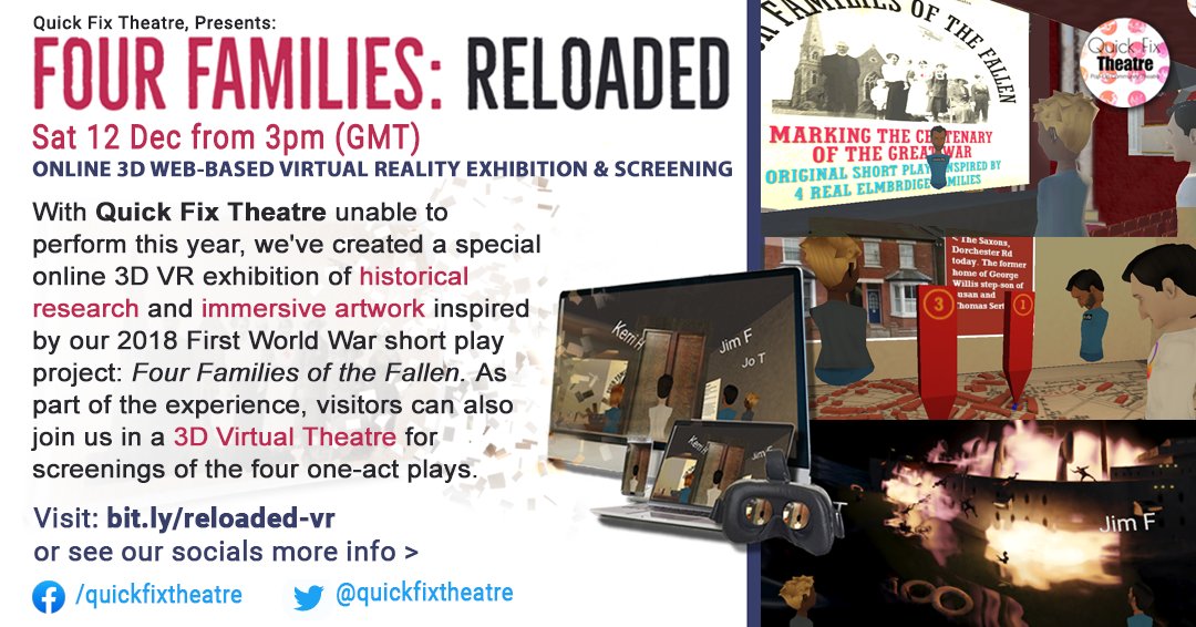 Hi @WW1SGW <a href="/SurreyHeritage/">Surrey History Centre</a> Please could you re-Tweet? We think your followers will be interested in our virtual 3D exhibition of the research from our #FirstWorldWar #HomeFront project, about 4 real #Weybridge families in 1918. This Sat from 3pm: fb.watch/2hTOcmBzu_/ Thanks!😃