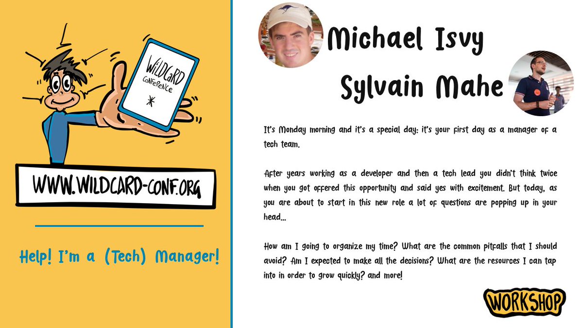 Really glad to introduce to you one of our WildCard sessions. Thank you @michaelisvy and @mahe_sylvain for your support. Join us for a great day around #Agile #Facilitation #Design #DevOps and #Leadership. eventbrite.com/e/wildcard-con… #PoweredByRemo