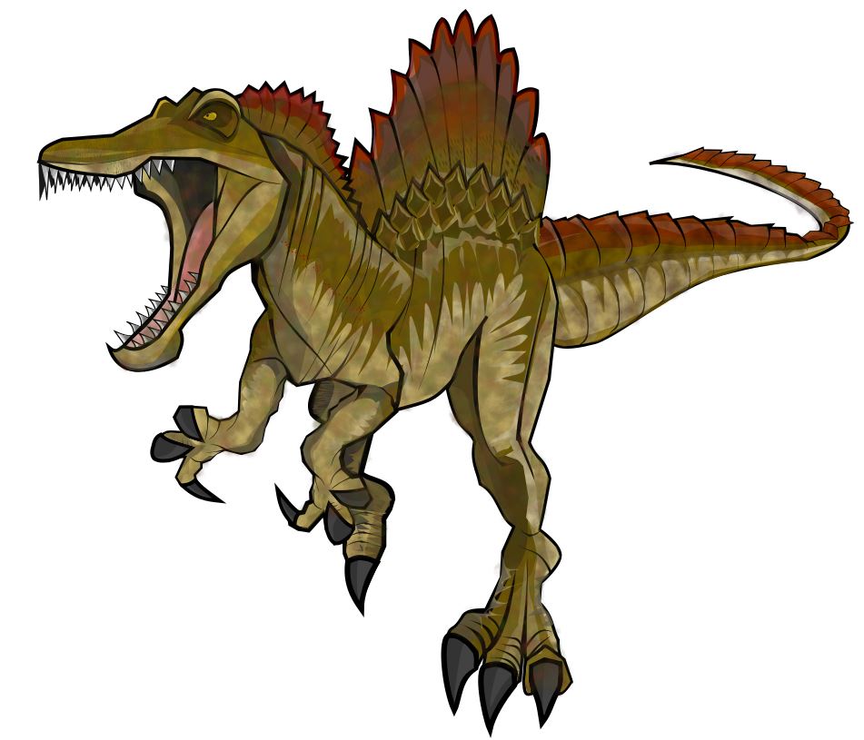 ぱおぱお ついに息子に頼まれていたスピノサウルスのイラストが完成した がんばったパパ イラスト 恐竜 Inkscape T Co U7v2qnod3u Twitter