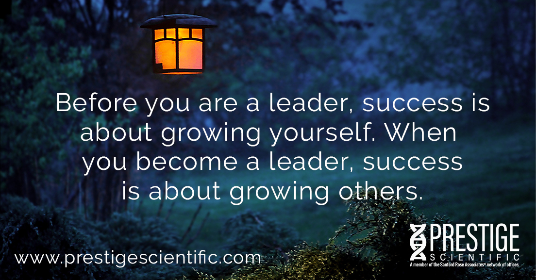 PreSci's tweet image. Before you are a leader, success is about growing yourself. When you become a leader, success is about growing others. - Jack Welch

#leadership #helpothersgrow #prestigescientific