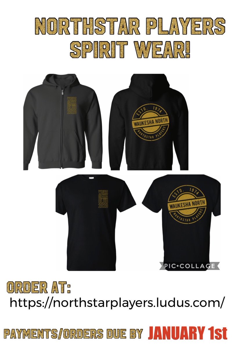 <a href="/WaukeshaNorth1/">Waukesha North HS</a> don't forget to sign up to audition for Radium Girls and order your spirit wear!