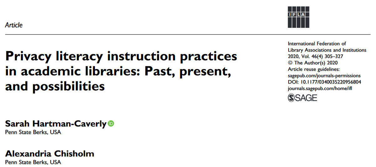 Digital_Shred's tweet photo. #tfw your article finally gets volume / issue enumeration and pagination and you thought it would never happen 🥲🥲🥲 #proudmama #privacy #privacyresearch @IFLAJournal #OA #openaccess https://t.co/6sVSUxrnJB https://t.co/u1Z0dpR3Ob