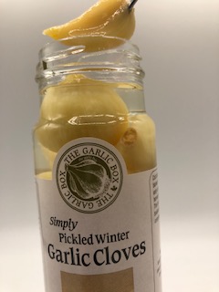 A clove a day keeps the doctor away...fresh pickled, local garlic.  "Health &amp; Happiness Begin When Garlic is Used in Cooking"