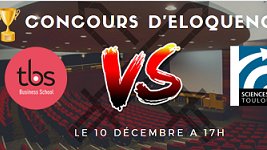 Recasens2's tweet photo. Quoi de neuf du côté des assos de @tbs_education
⏲️ Le concours d’éloquence: #Tbs vs #SciencePo se déroulera ce jeudi 10 à 17h.
👉Venez apprécier le talent des orateurs au travers de débats enjoués !
👉L'asso #RDVC vous attend sur google form
https://t.co/PCI7tuRWGO https://t.co/O9Xvr5J1zJ