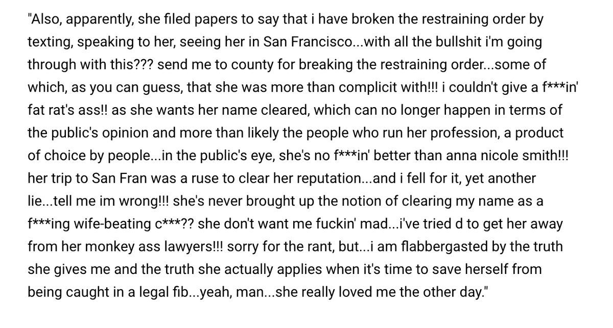 Regarding texts. This is article that puts them in context. Amber Heard baited Johnny Depp to meet in a hotel in July '16 suggesting they might reconcile or clear the air-but what she wanted was a public statement  that she didn't lie! He was heartbroken theblast.com/c/johnny-depp-…