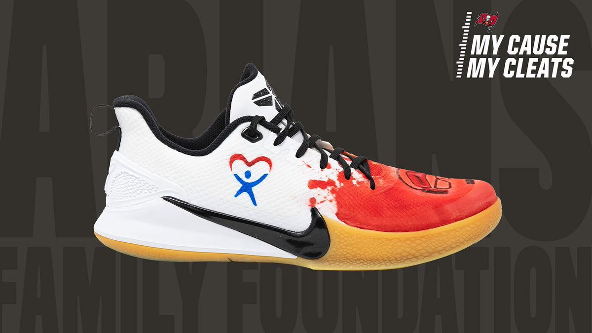 VFCTampa's tweet photo. Do you LOVE these cleats as much as we do?  Tampa Bay Buc’s Coach, Bruce Arians, literally supports @GALTampa  down to his tippy toes!  Now that’s dedication! AND these beauties will be up for auction soon.  Stay tuned for all the details…. @AriansFF 
#mycausemycleats https://t.co/3bo7hTePvD