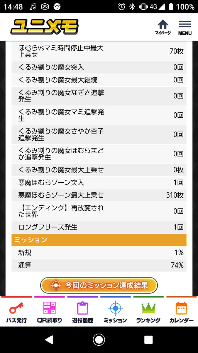 a_windy's tweet photo. 2度目のエンディングは中段チェリーロングフリーズから。

中段チェリー（確率1/16384）の12.5％のロングフリーズ。
確率1/131072だけあって恩恵が完走(2000枚到達）をアシストしまくりでしたw https://t.co/aaAT01qnte