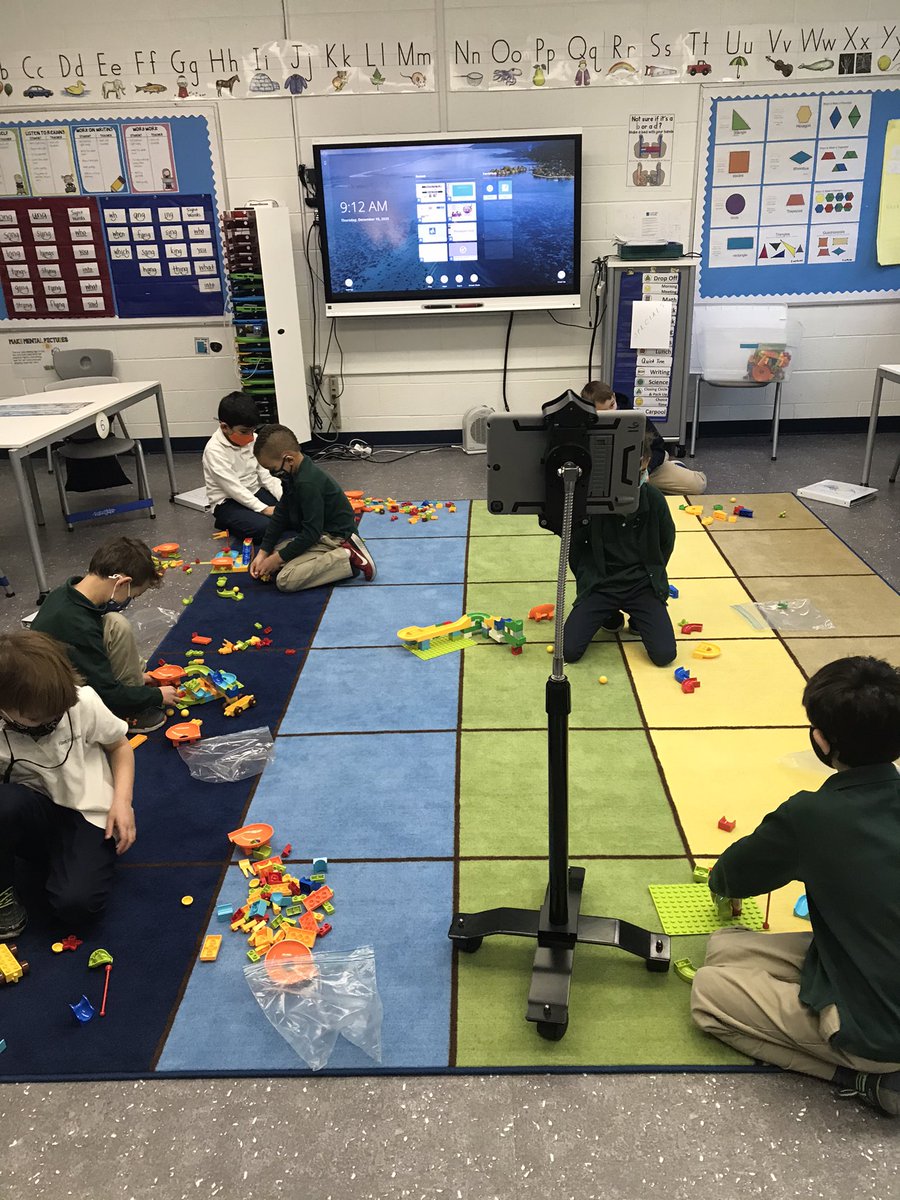 Quiet focus in first grade as we build marble runs #myflinthill <a href="/FHInnovation/">FlintHillInnovation</a>