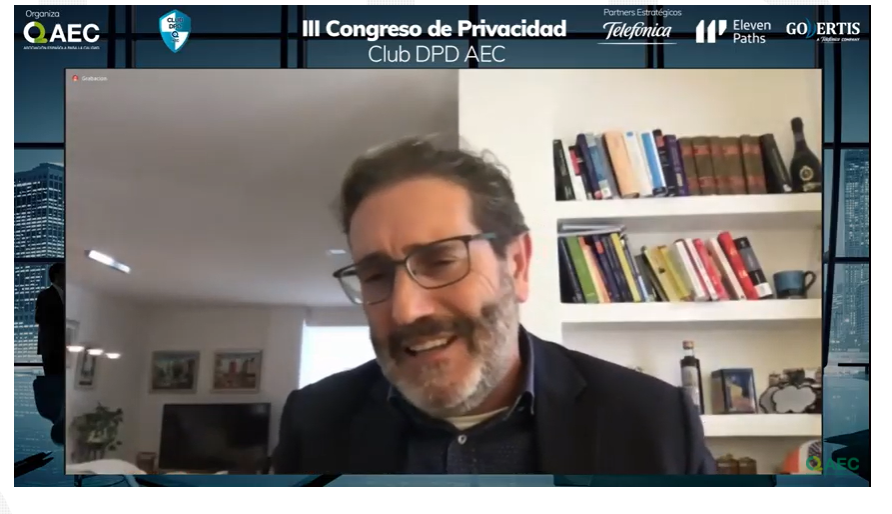 aec_es's tweet image. Eduard Chaveli @eduardchaveli Head Of Consulting Strategy en @Govertis @Eleven Paths de #TelefonicaTech anima a los espectadores a participar en el #ClubDPD_AEC 
dpd.aec.es/club-dpd/
#CongresoPrivacidadAEC